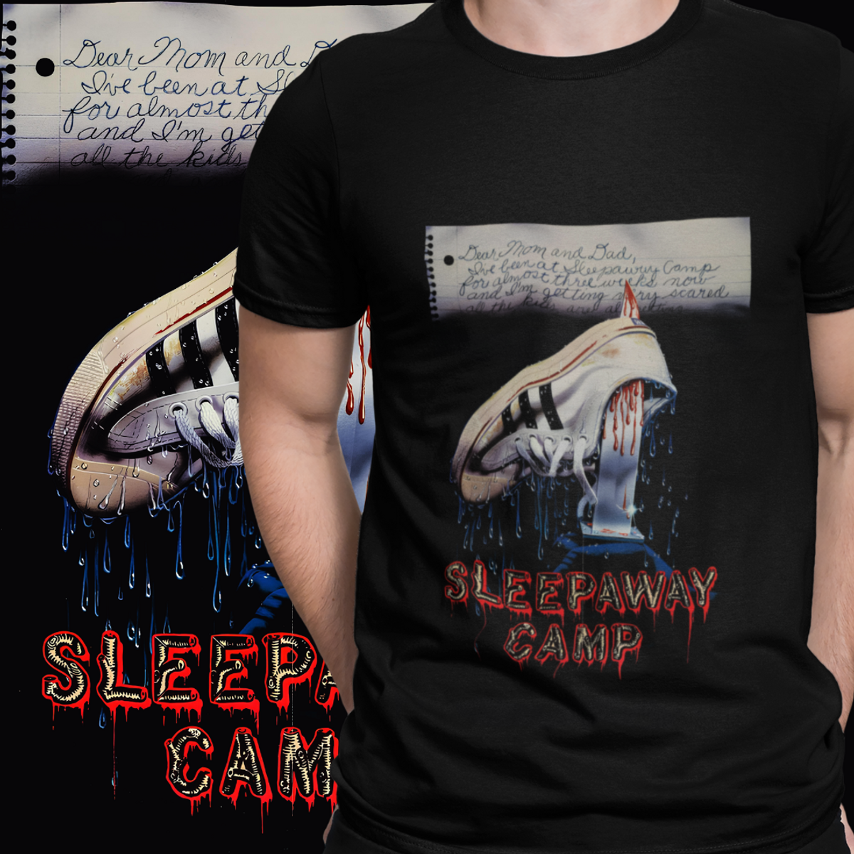 Nome do produto: CAMISETA - ACAMPAMENTO SINISTRO (SLEEPAWAY CAMP)