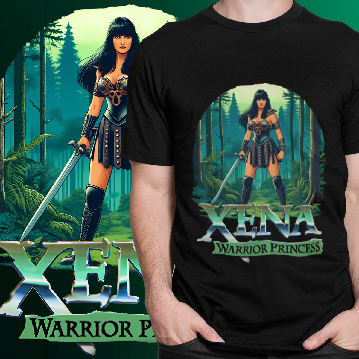 Nome do produto: CAMISETA - XENA, PRINCESA GUERREIRA