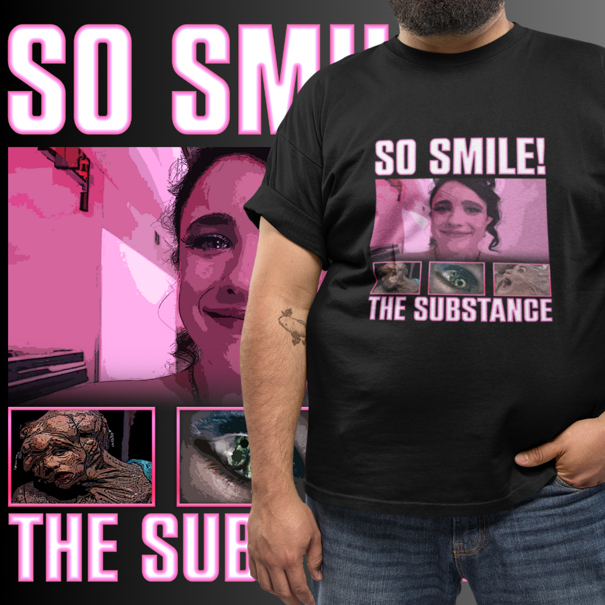 Nome do produto: T-SHIRT PLUS SIZE - A SUBSTÂNCIA - SO SMILE