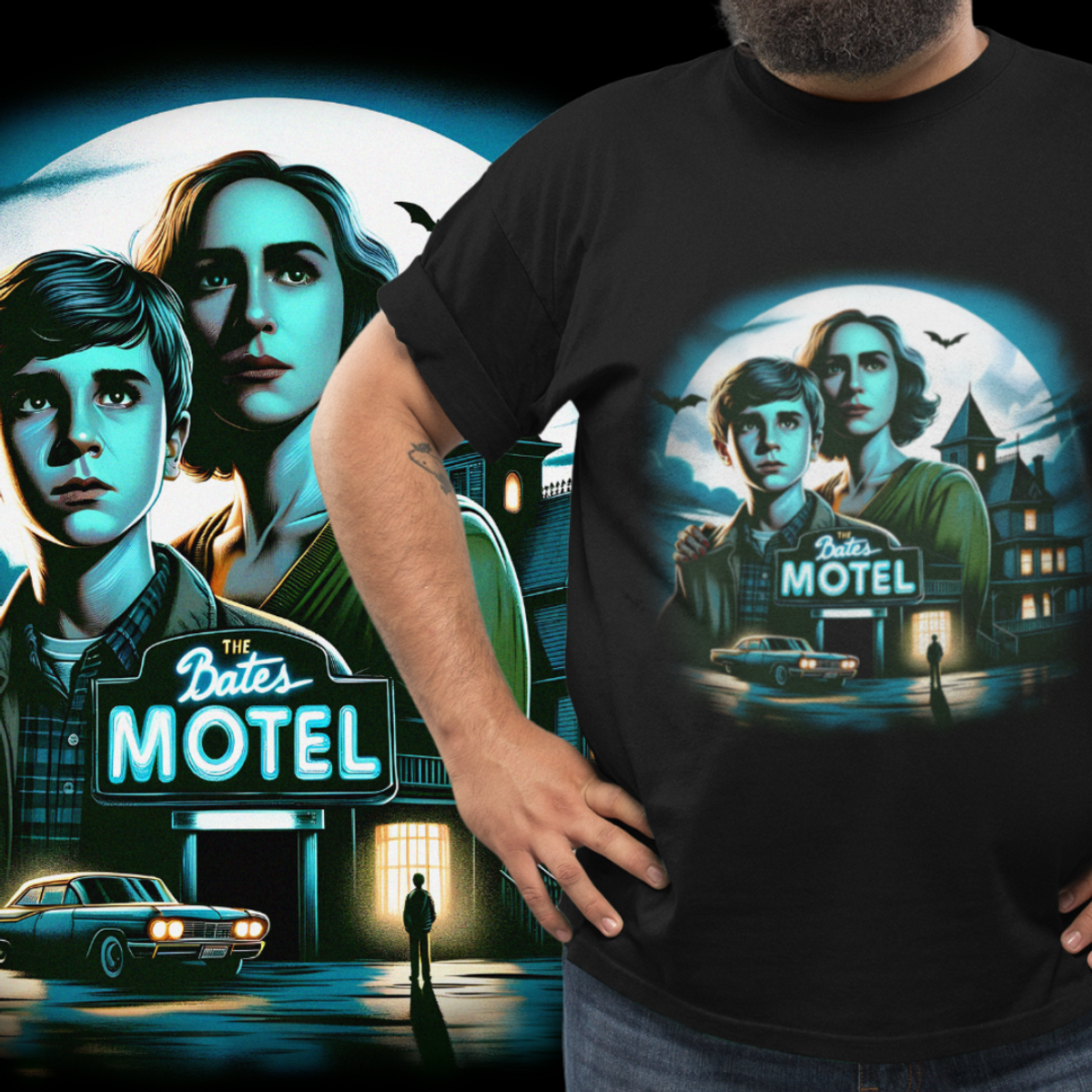 Nome do produto: T-SHIRT PLUS SIZE - BATES MOTEL