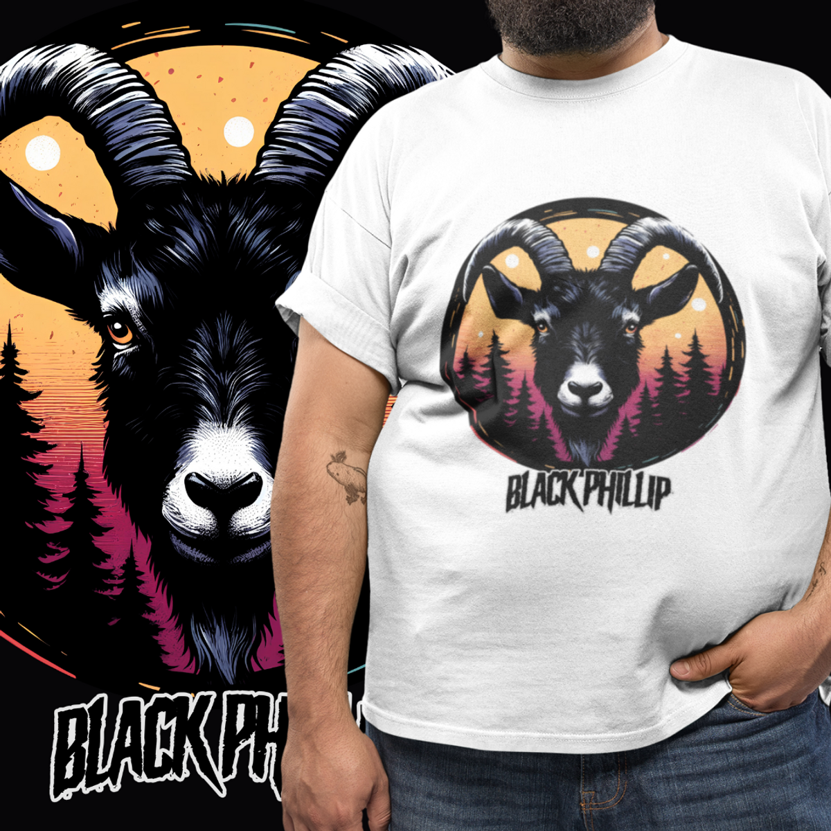 Nome do produto: PLUS SIZE - BLACK PHILLIP - COLORS