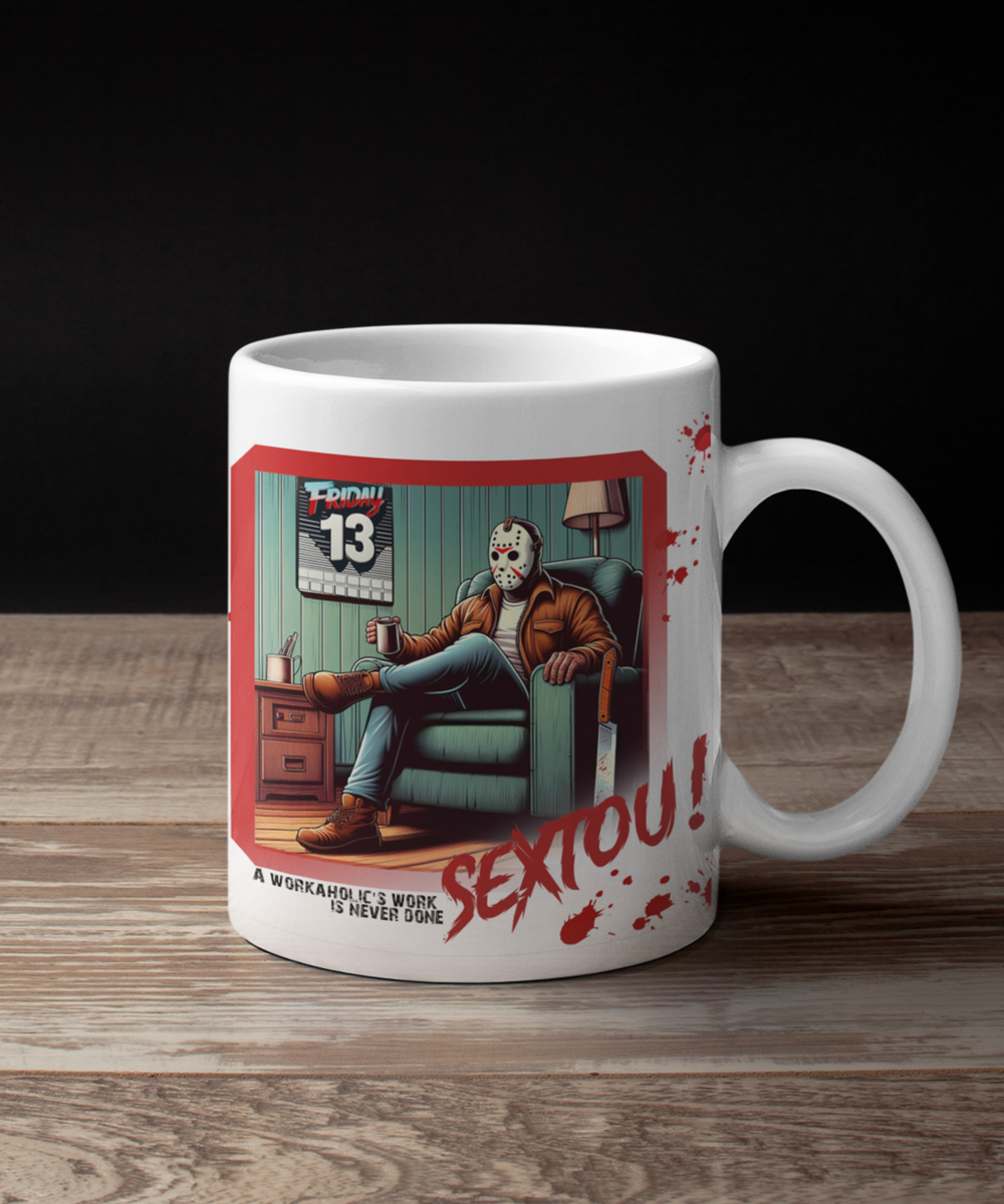 Nome do produto: CANECA SEXTOU COM JASON - SEXTA 13