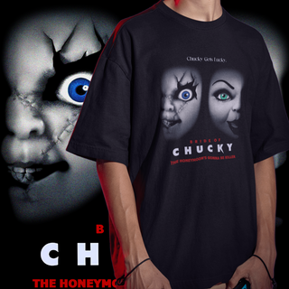 CAMISETA OVERSIZED BRIDE OF CHUCKY - A NOIVA DE CHUCKY