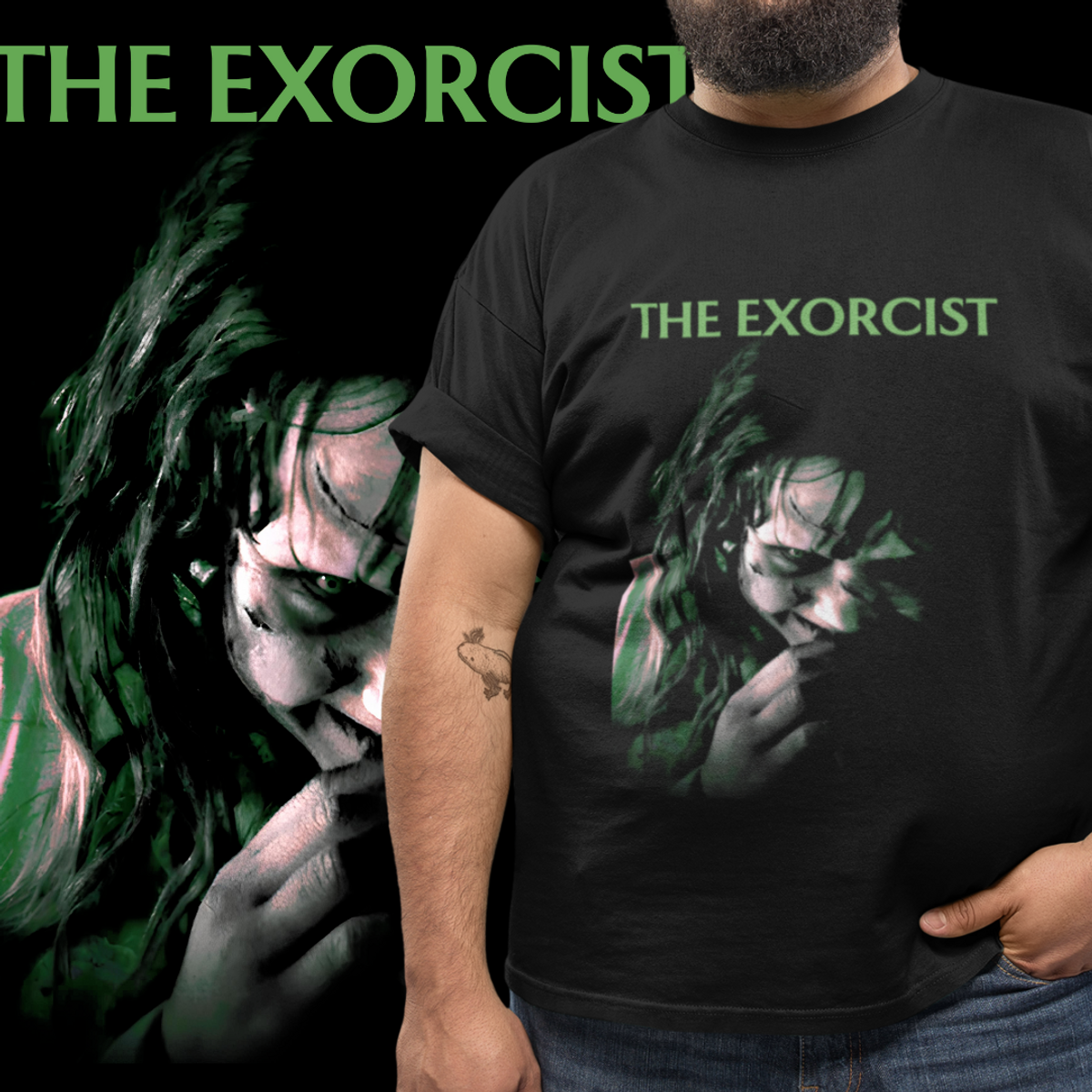 Nome do produto: T-SHIRT PLUS SIZE O EXORCISTA - REGAN