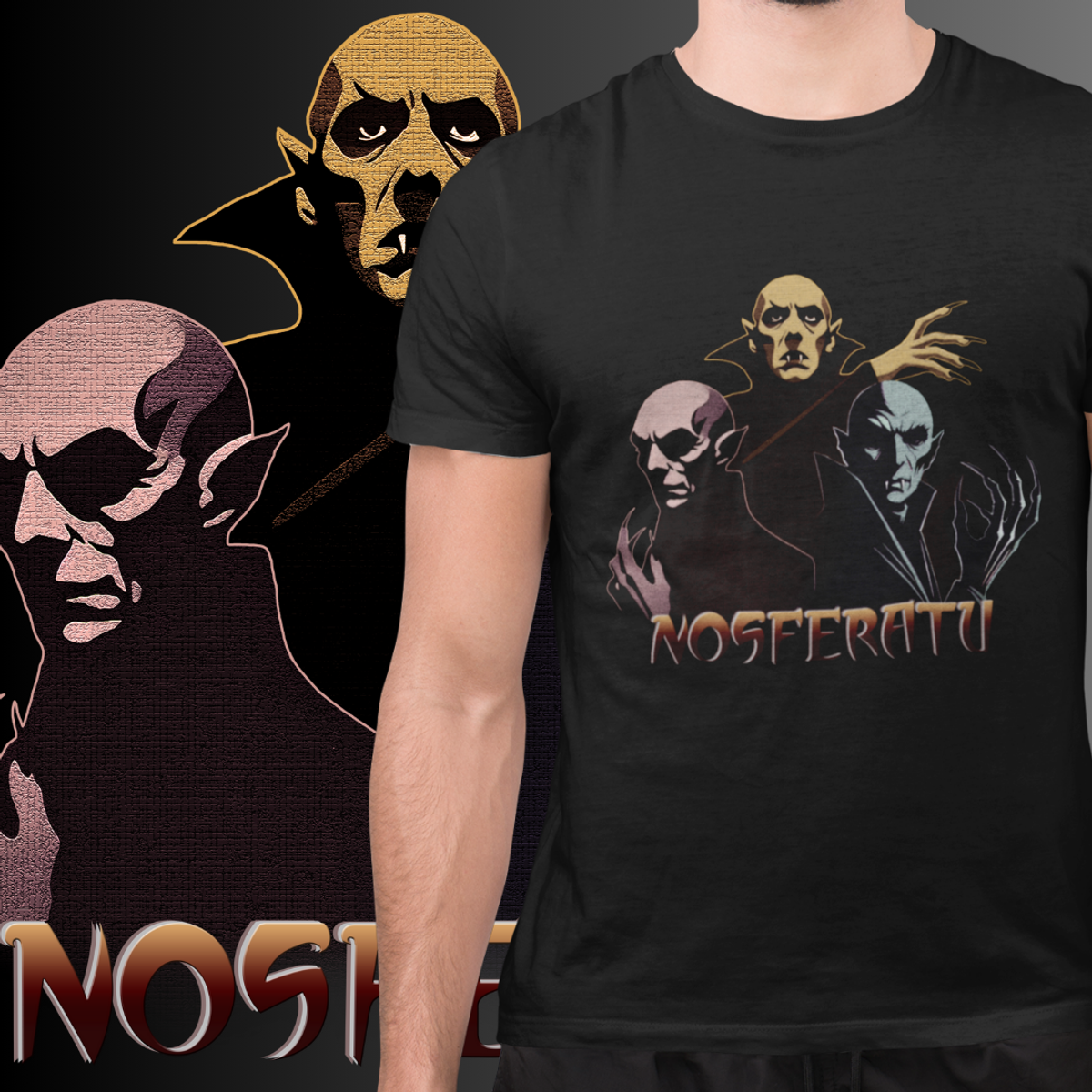 Nome do produto: CAMISETA NOSFERATU (PRETA)