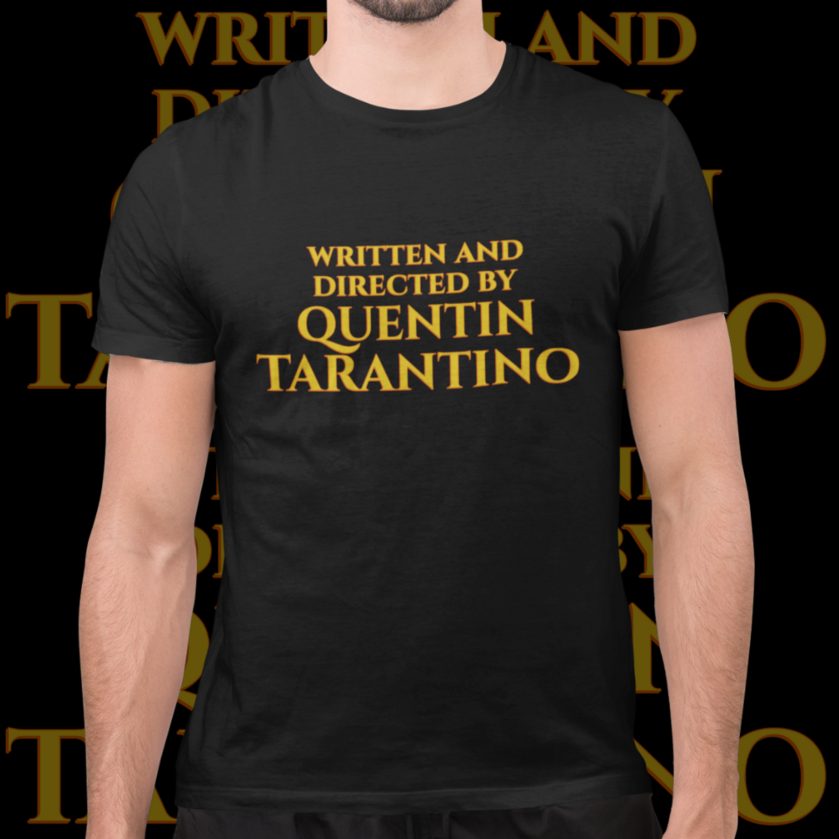 Nome do produto: CAMISETA - TARANTINO (WRITTEN AND DIRECTED BY)