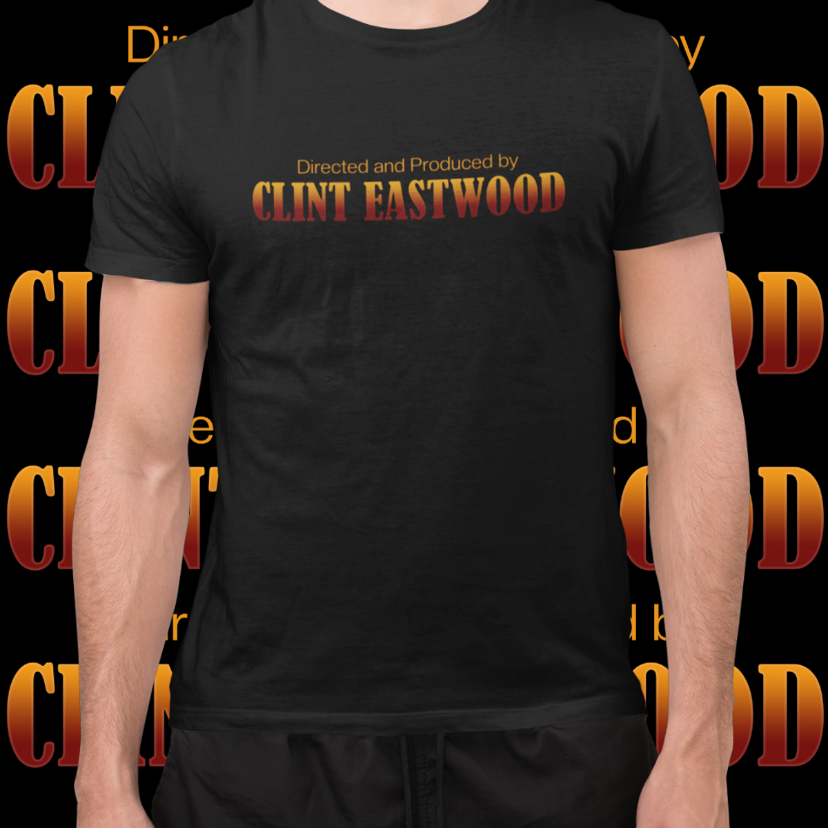 Nome do produto: CAMISETA - CLINT EASTWOOD (DIRECTED AND PRODUCED BY)