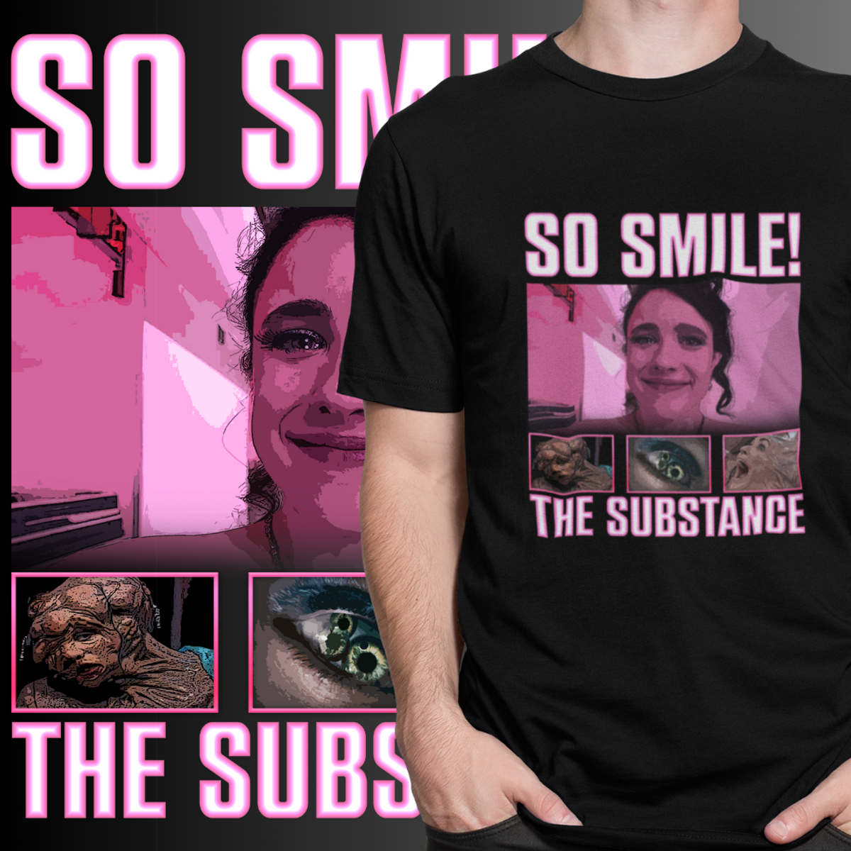 Nome do produto: CAMISETA A SUBSTÂNCIA - SO SMILE