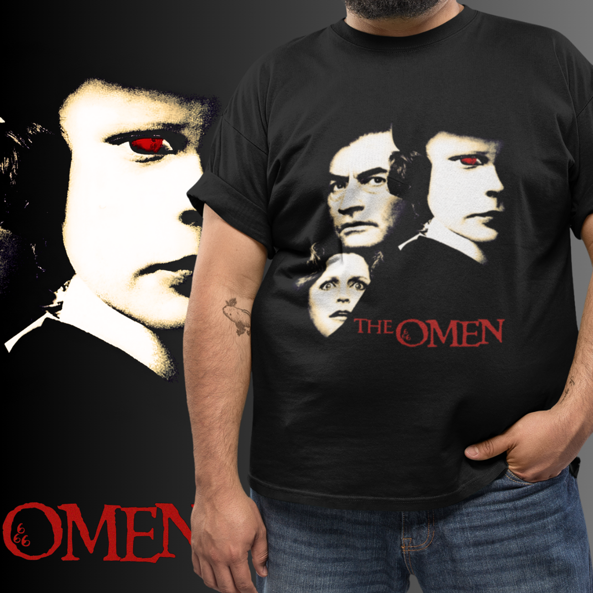 Nome do produto: T-SHIRT PLUS SIZE A PROFECIA - THE OMEN