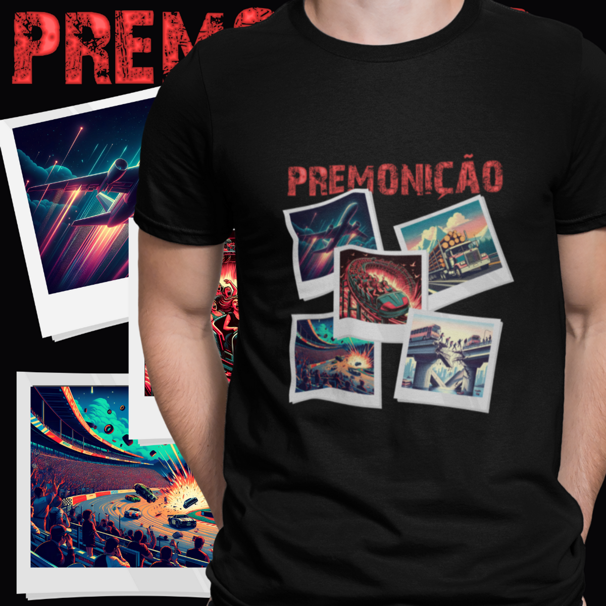 Nome do produto: CAMISETA - PREMONIÇÃO 