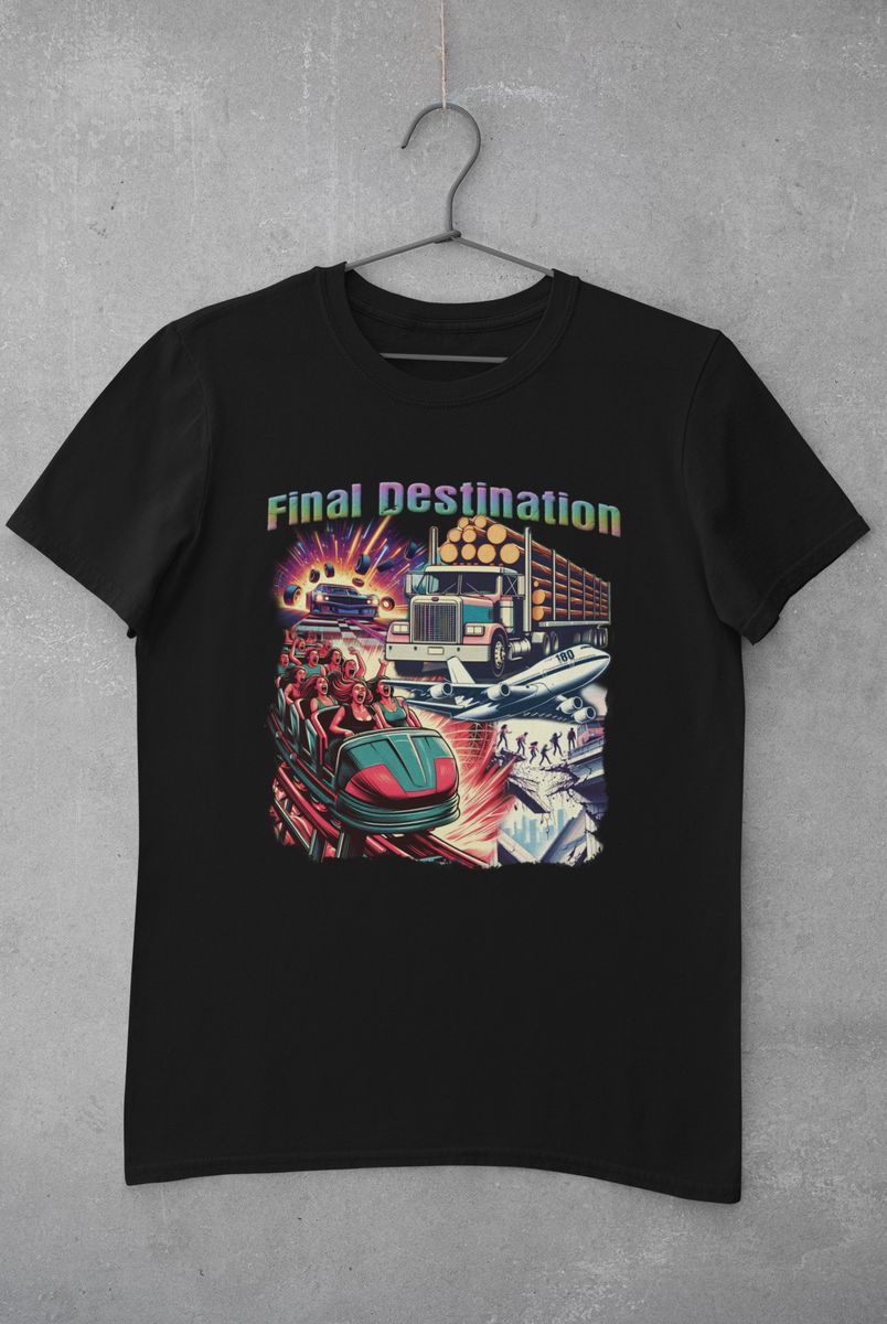 Nome do produto: CAMISETA - PREMONIÇÃO (FINAL DESTINATION) 