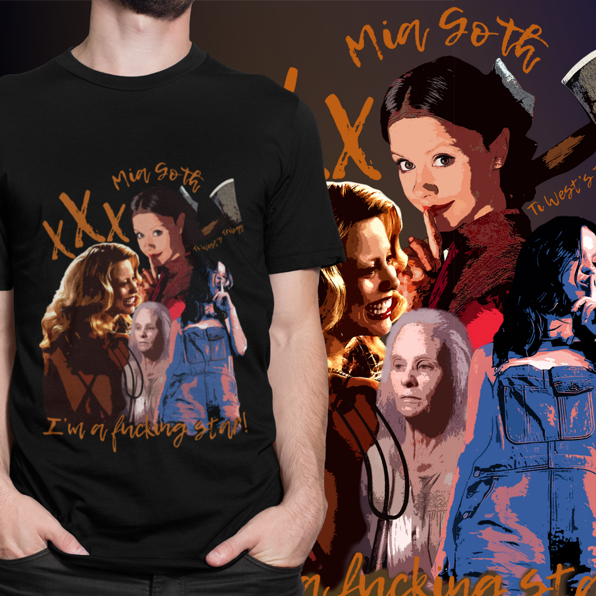 Nome do produto: CAMISETA - MIA GOTH TRILOGIA X