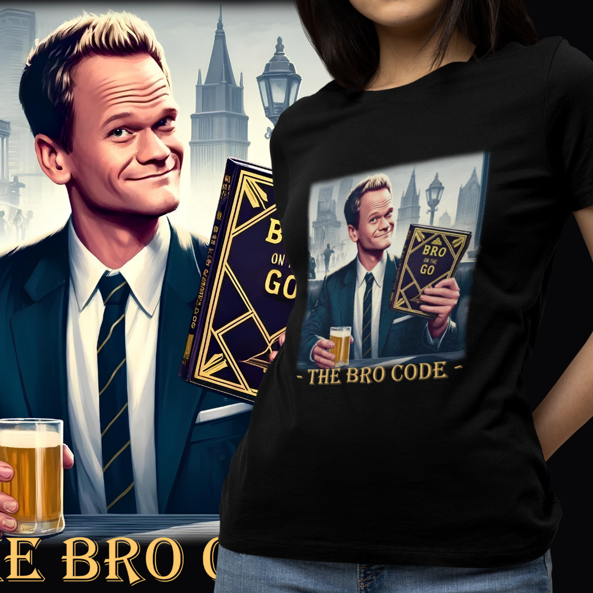 Nome do produto: BABY LOOK - CÓDIGO BRO (BARNEY STINSON) HIMYM