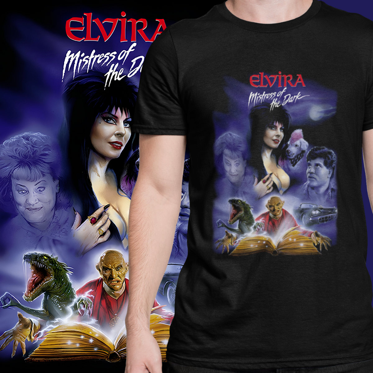 Nome do produto: CAMISETA - ELVIRA - PRETA