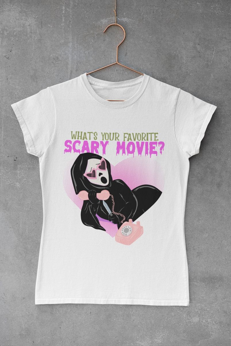 Nome do produto: BABY LOOK - FAVORITE SCARY MOVIE - COLORS