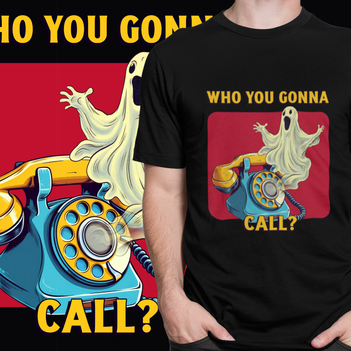 Nome do produto: CAMISETA - WHO YOU GONNA CALL? GHOSTBUSTERS