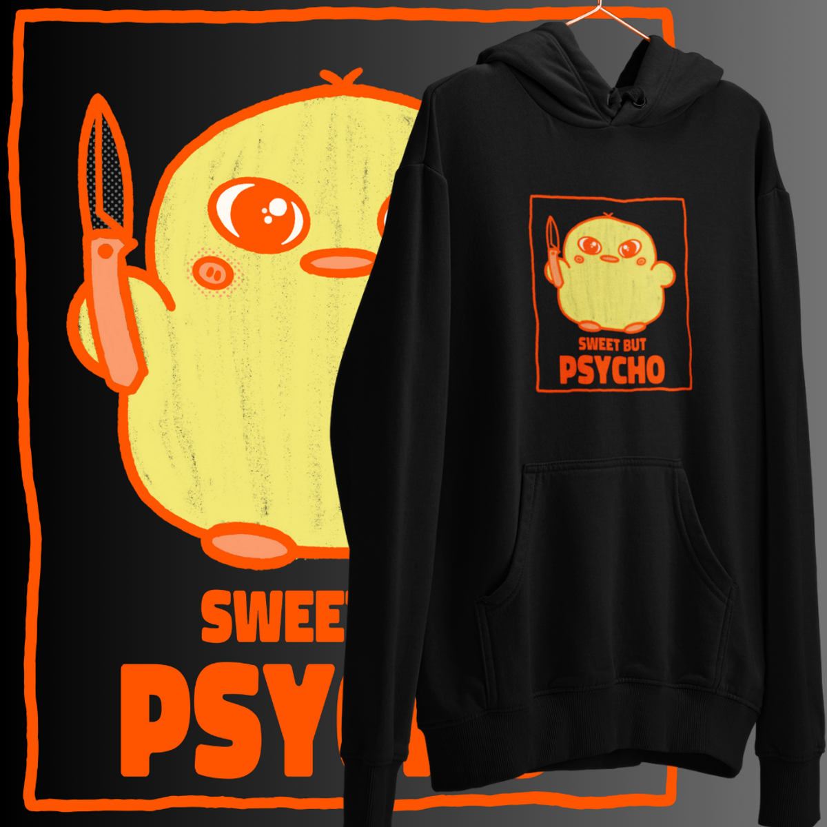 Nome do produto: MOLETOM CANGURU - SWEET BUT PSYCHO