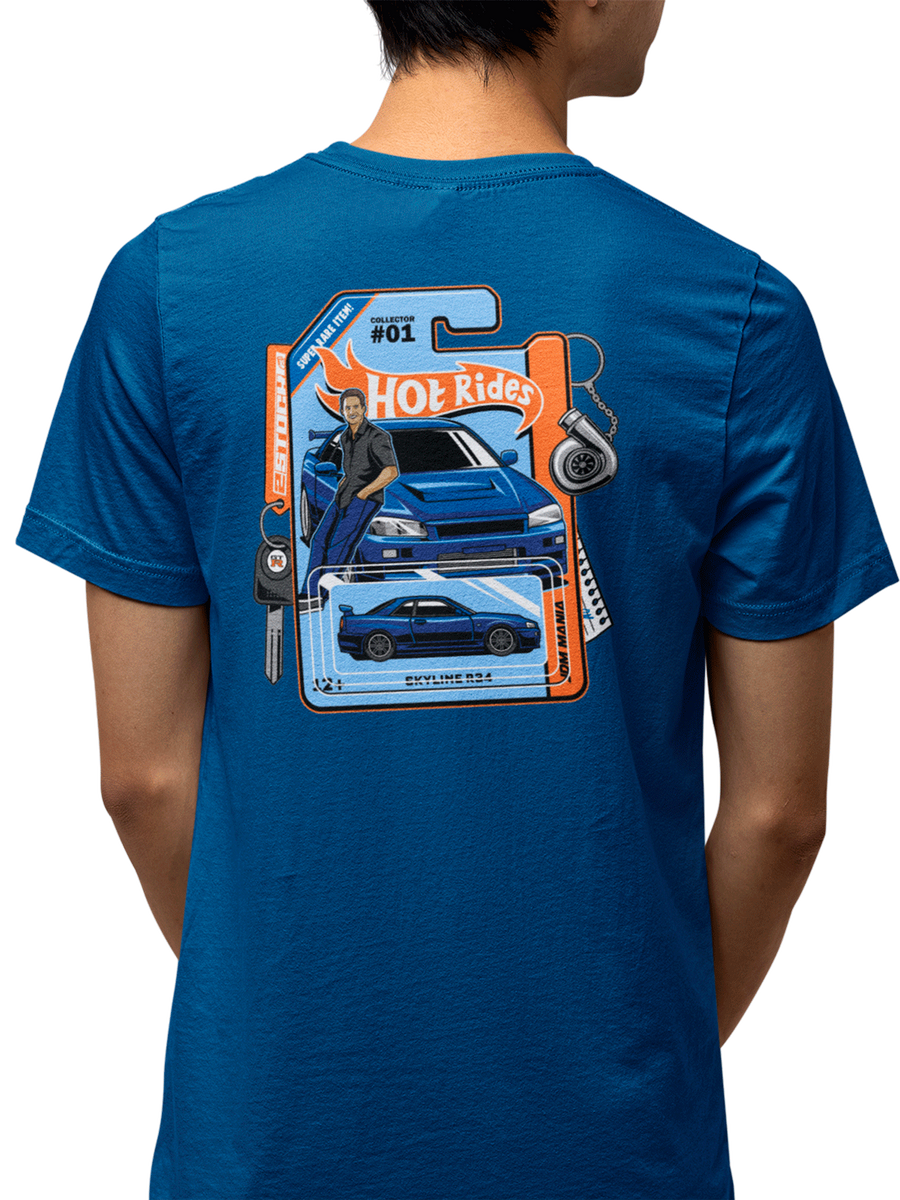 Nome do produto: nissan skyline r34 hot wheels rides Camiseta 2Stock | Hot Rides - Skyline R34