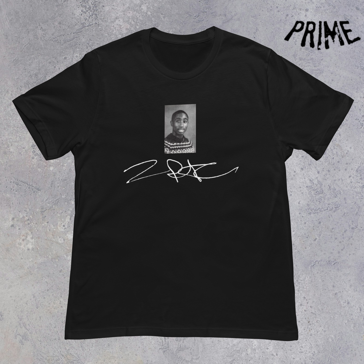 Nome do produto: Camiseta PRIME 2pac Foto e Assinatura