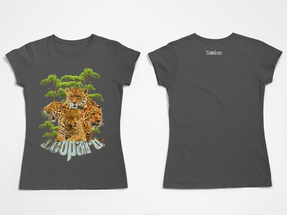 Camiseta Baby Long Estonada Leopard