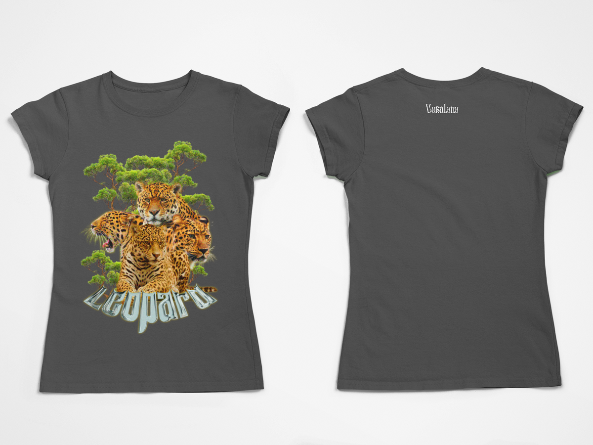 Nome do produto: Camiseta Baby Long Estonada Leopard