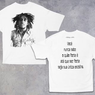 Camiseta Oversized Bob Marley x Versal.ene Frase