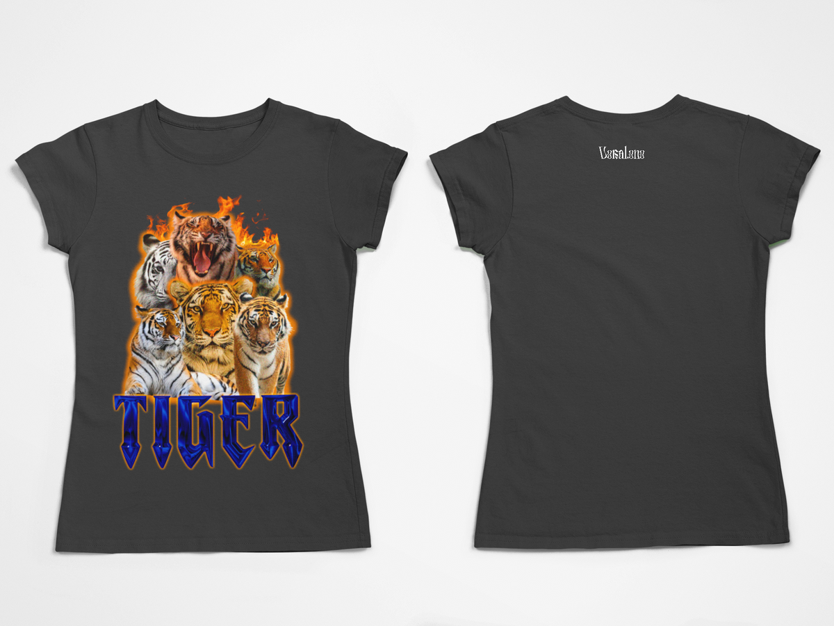 Nome do produto: Camiseta Baby Long Estonada Tiger