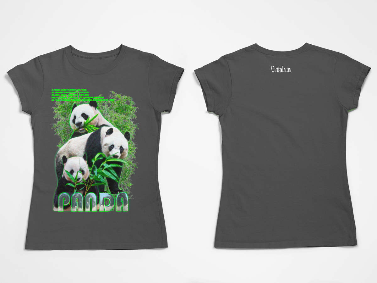 Nome do produto: Camiseta Baby Long Estonada Panda
