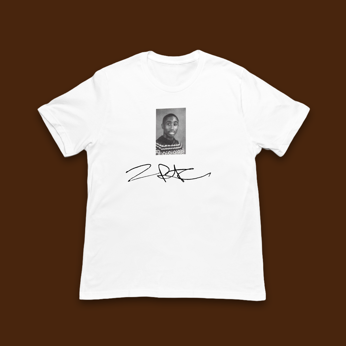 Nome do produto: Camiseta 2pac Foto e Assinatura