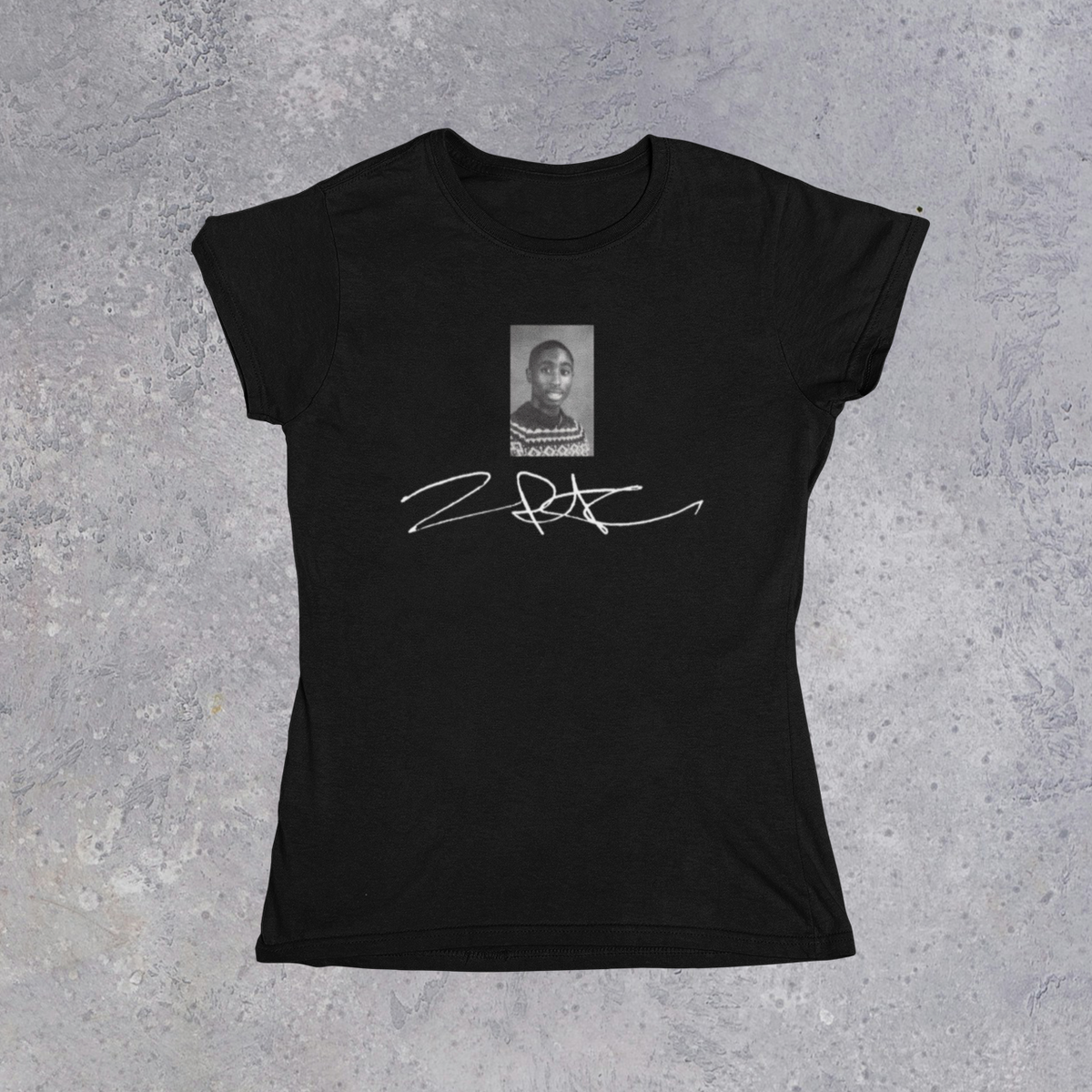 Nome do produto: Camiseta Baby Long 2pac Foto e Assinatura