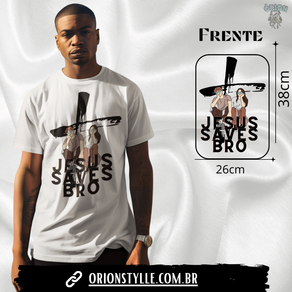 Nome do produto: Camiseta Jesus Salves Bro(unissex)