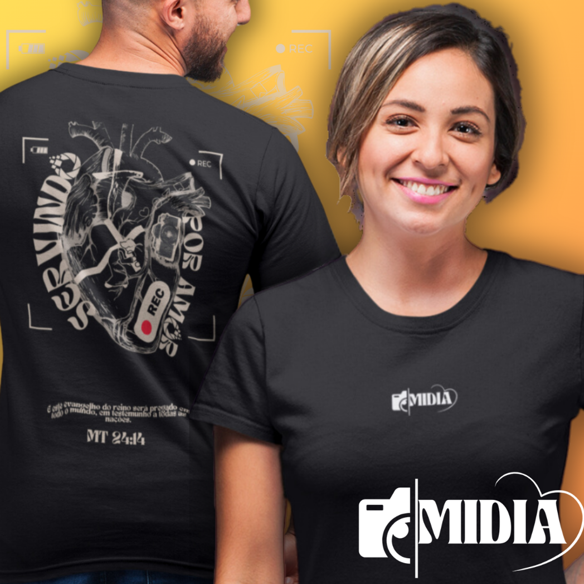 Nome do produto: Camiseta Cristã Midia