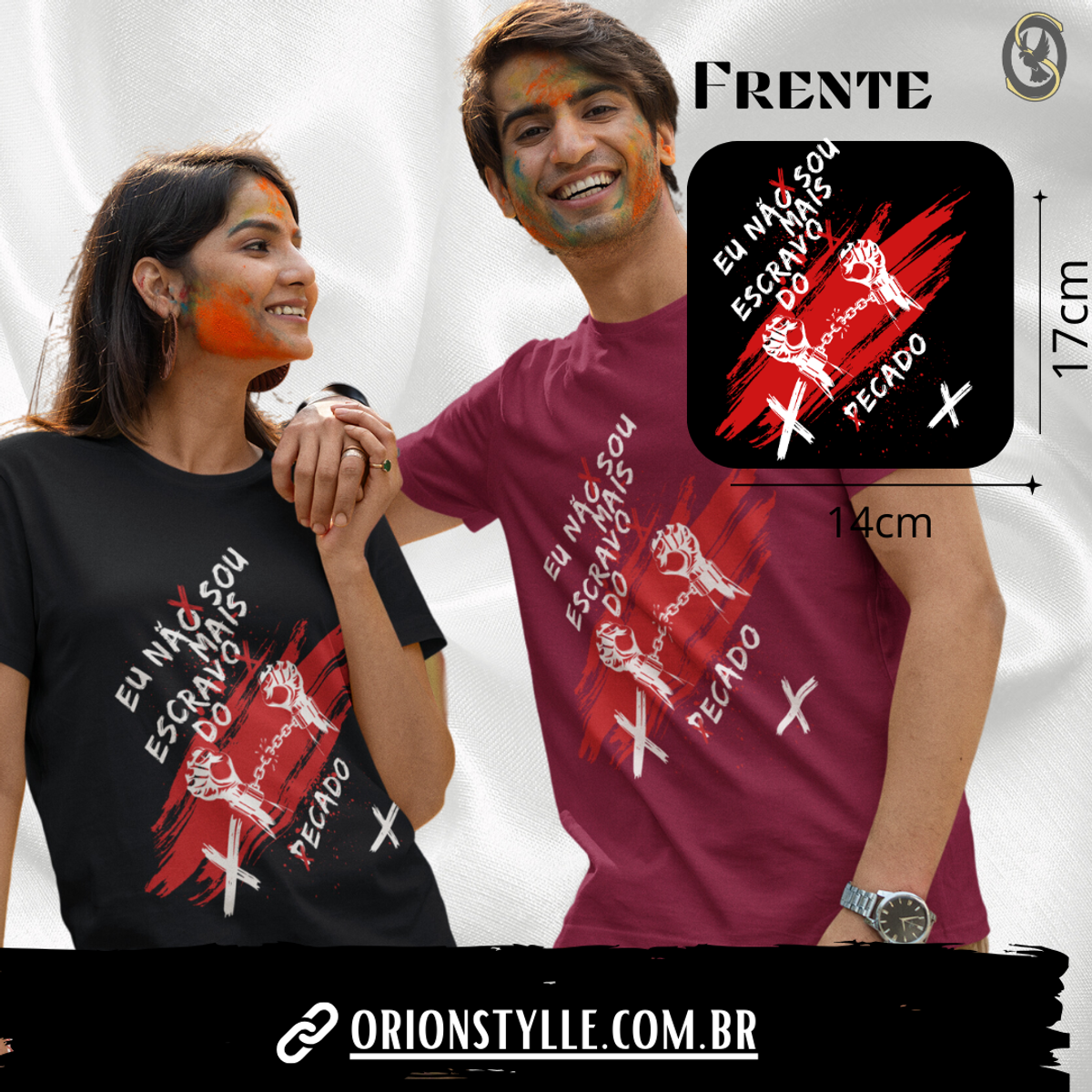 Nome do produto: Camiseta Não Mais Escravo (unissex)