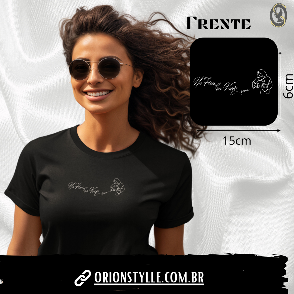 Nome do produto: Camiseta no fim e voce e jesus