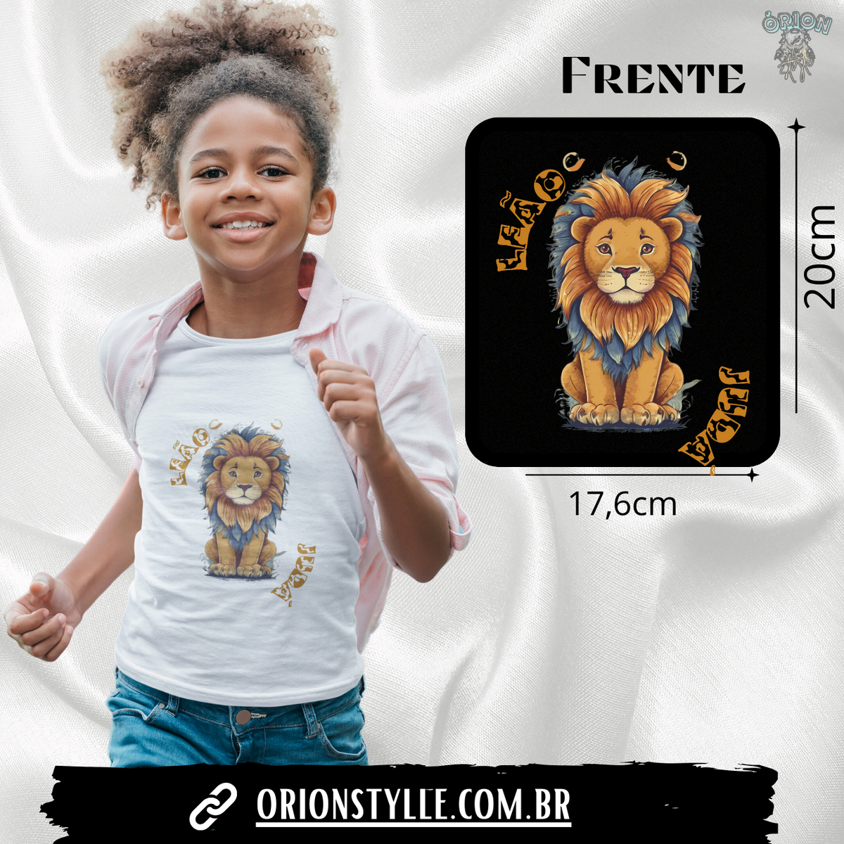 Nome do produto: Camiseta lion of juda 2 aos 8 (leão de juda)