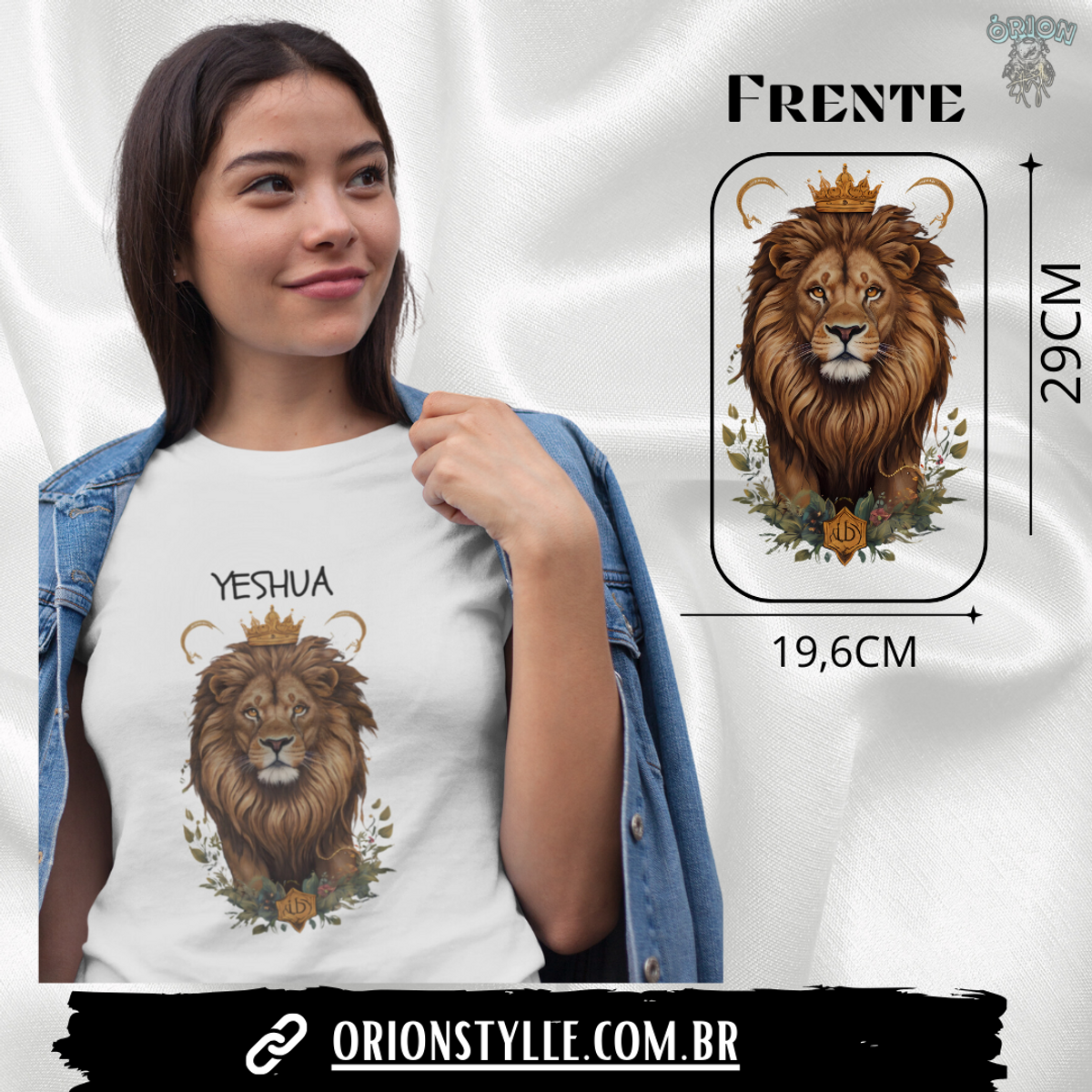 Nome do produto: Camiseta lion of juda Yeshua (F)