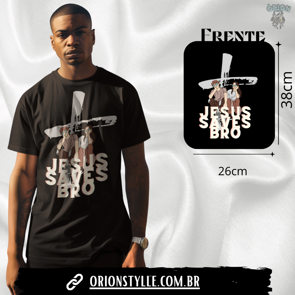 Nome do produto: Camiseta Jesus Salves Bro(unissex)