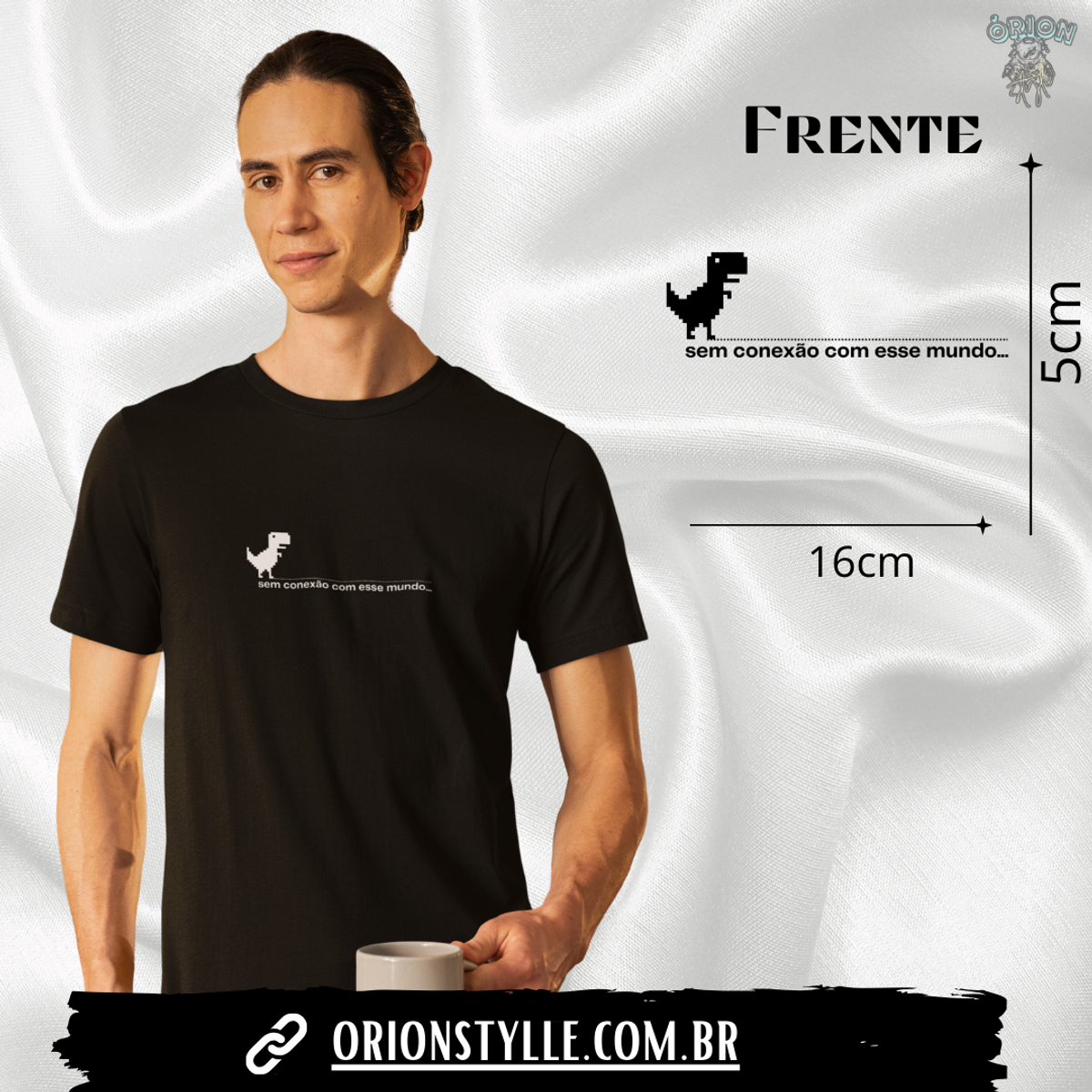 Nome do produto: Camiseta (Sem conexão com esse mundo)