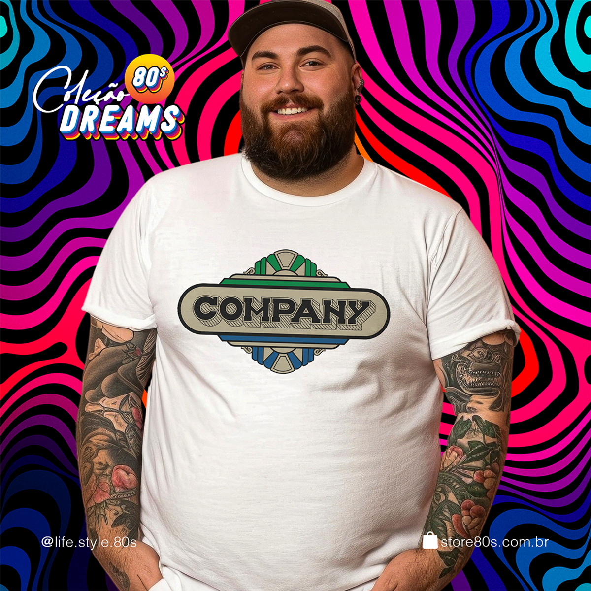 Nome do produto: Camiseta PLUS SIZE - Coleção Dreams - Company 80s