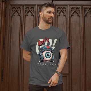 Nome do produtoCamiseta Estampada Let's Go Masculina