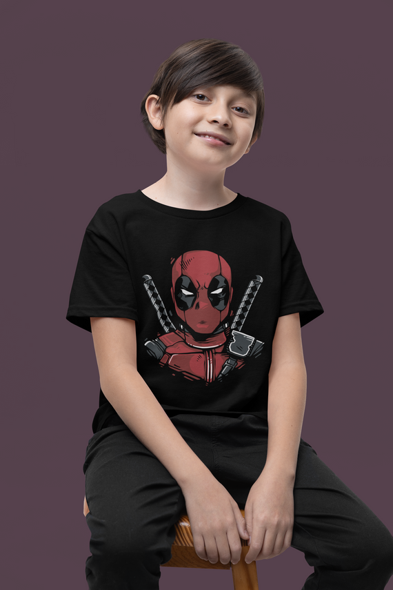 Camiseta Marvel Deadpool Quality Infantil (10 A 14)