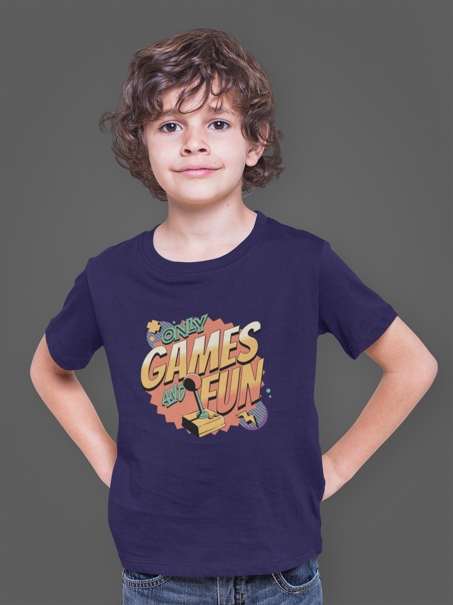 Nome do produto: Camiseta Estampada Infantil Games