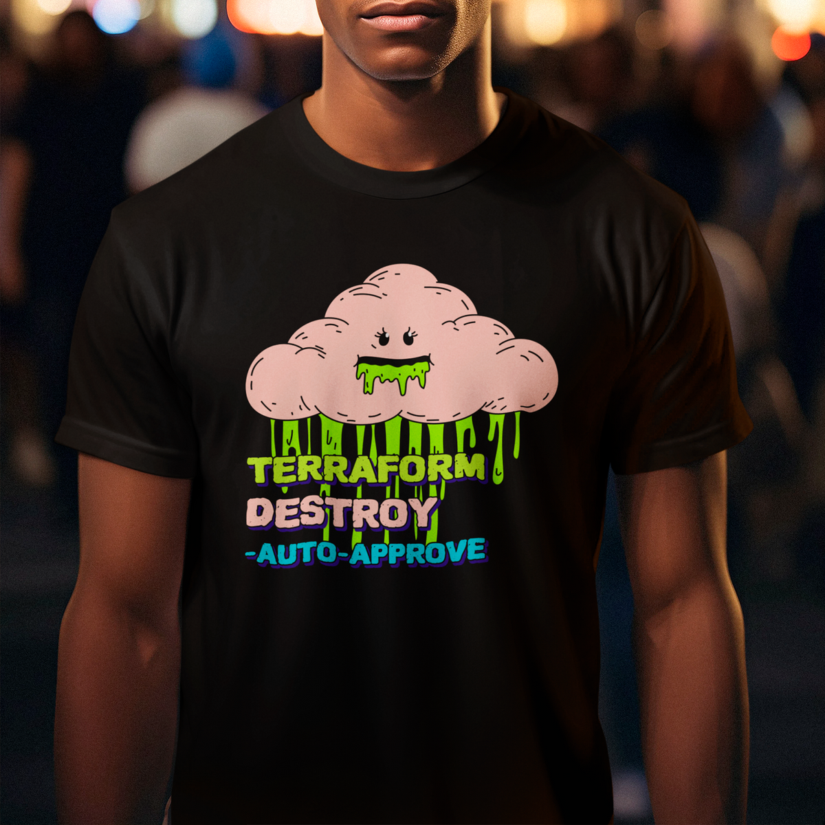 Nome do produto: Camiseta - Cloud na Quebrada - Terraform