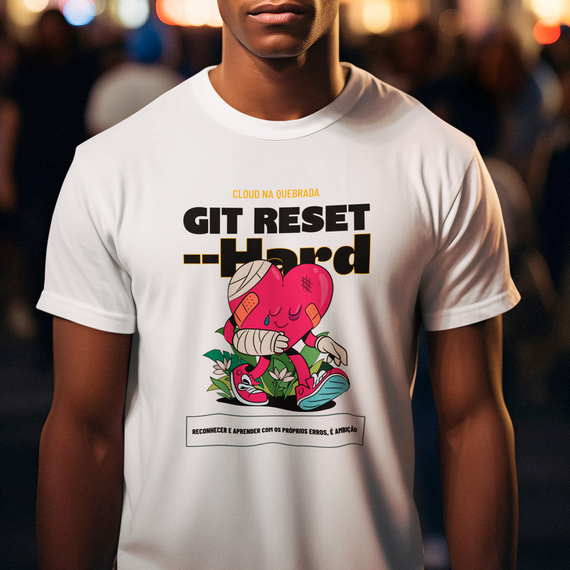 Camiseta - Cloud na Quebrada - Git Reset
