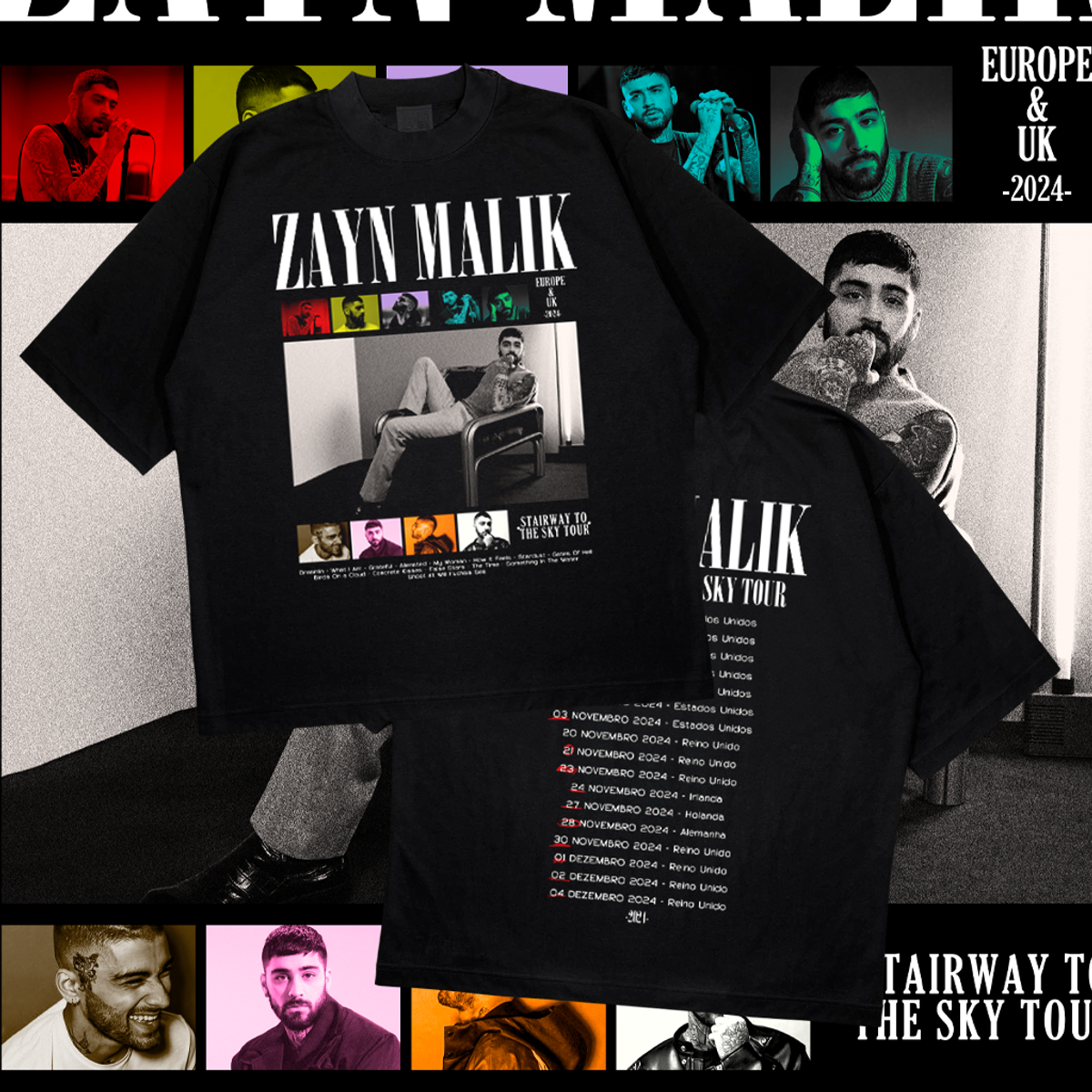 Nome do produto: Oversized - Zayn Malik - Tour