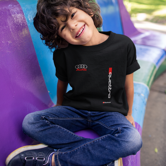 Camiseta Infantil Audi Quattro (2 a 8 anos)