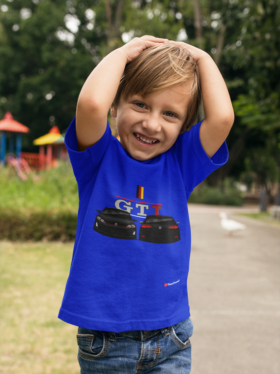 Camiseta Infantil GTI Preto (2 a 8 anos)