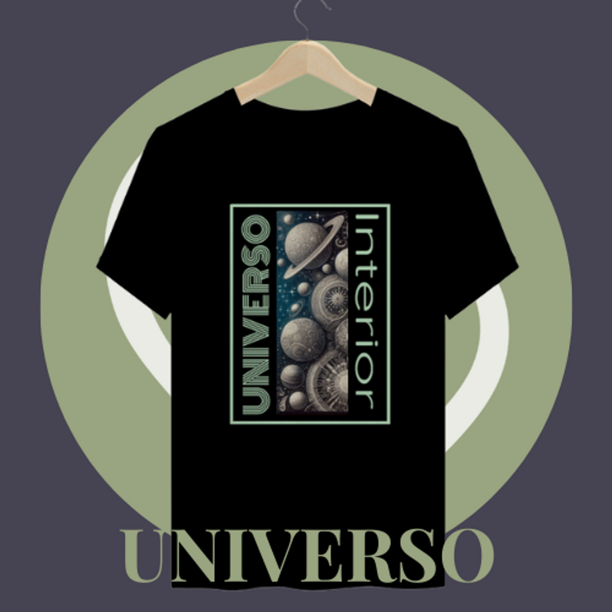 Nome do produto: Camiseta Plus Size Universo Interior