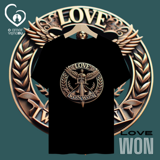 Camiseta Quality Medalha Love Won