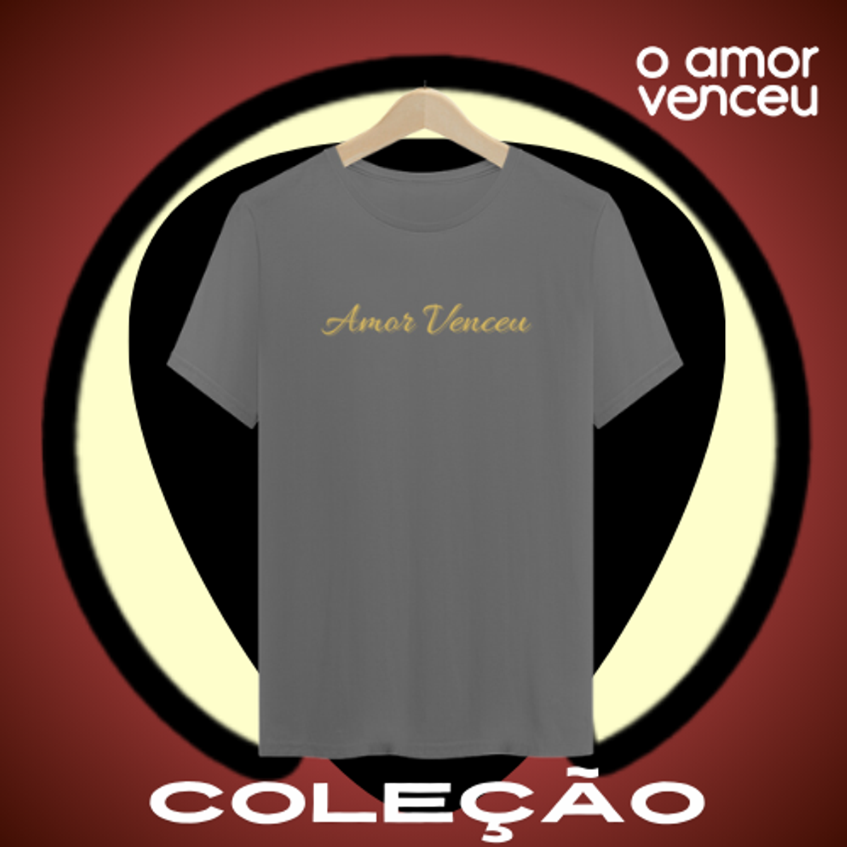 Nome do produto: Camiseta Estonada Amor Venceu Com Você